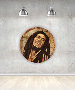 Bob Marley – Handcrafted Wooden Veneer Artwork