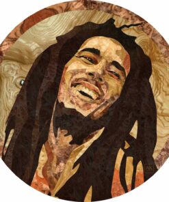 Bob Marley – Handcrafted Wooden Veneer Artwork