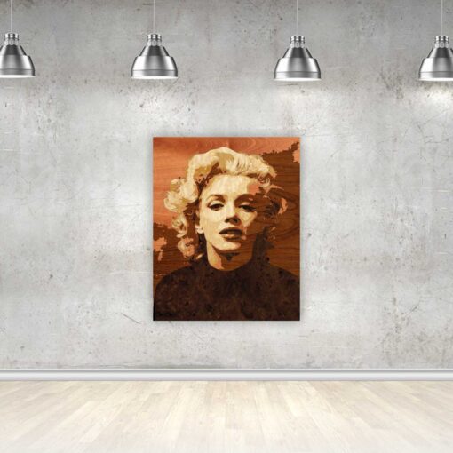 Marilyn Monroe – Handcrafted Wooden Veneer Artwork