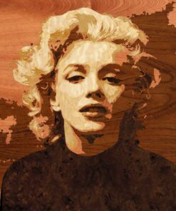 Marilyn Monroe – Handcrafted Wooden Veneer Artwork