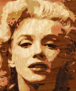 Marilyn Monroe – Handcrafted Wooden Veneer Artwork