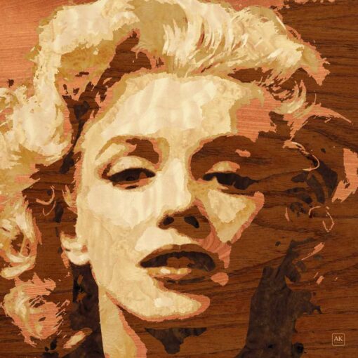 Marilyn Monroe – Handcrafted Wooden Veneer Artwork