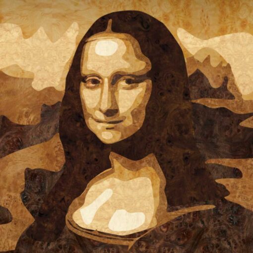 Mona Lisa – Wooden Veneer Masterpiece - Image 3