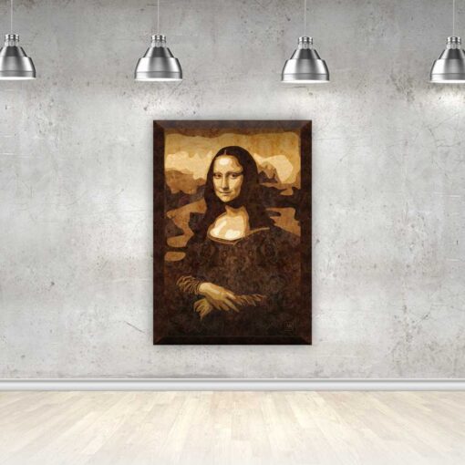 Mona Lisa – Wooden Veneer Masterpiece